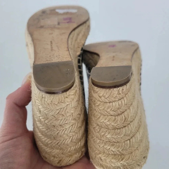 Celine Paris black leather zipper open tore ankle bootie wedge Espadrille 7 - Picture 9 of 14